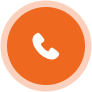 Orange Kreis mit weißem Telefonsymbol, symbolisiert einen Telefonanruf oder eine Kontaktaufnahme.