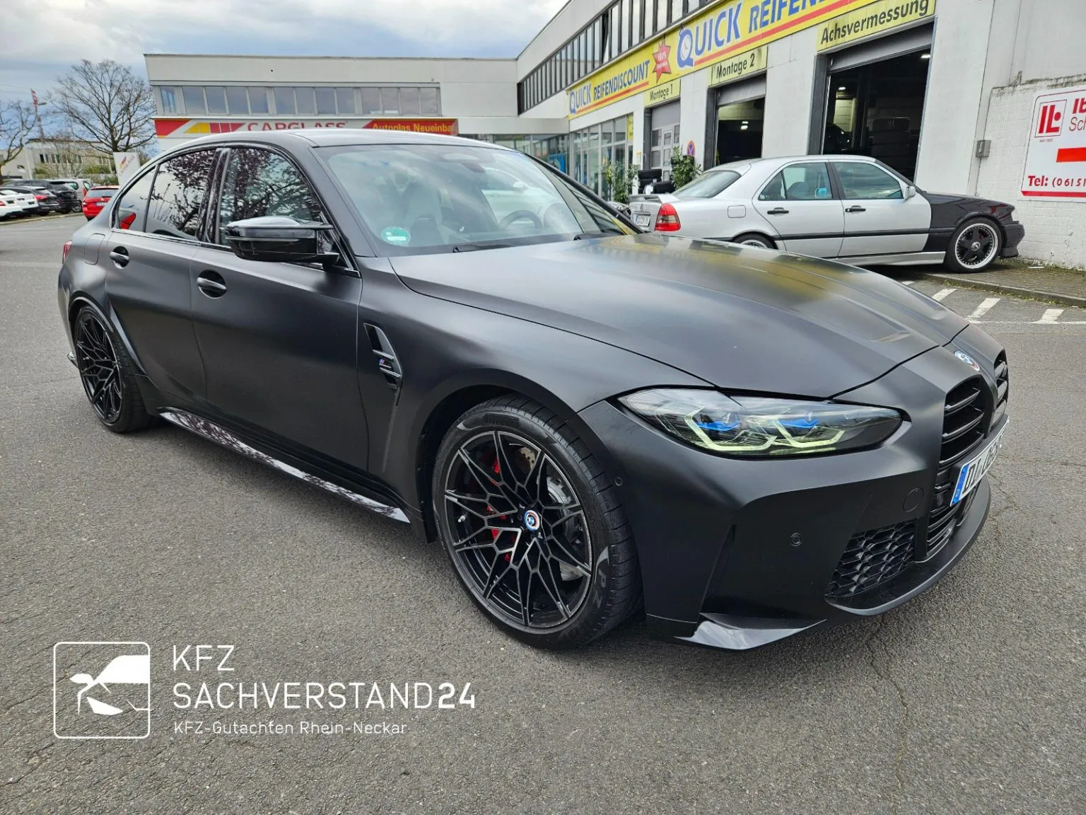 BMW M3 Competition wird begutachtet von einem Kfz Gutachter von Kfz Sachverstand 24 für ein Wertgutachten